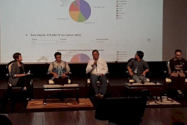 Salah satu agenda Green Press Community yang diadakan oleh Masyarakat Jurnalis Lingkungan Indonesia (The Society of lndonesia Environmental Journalists/SIEJ) di Gedung Pusat Perfilman Usmar Ismail, Jakarta, Kamis (9/11/2023).